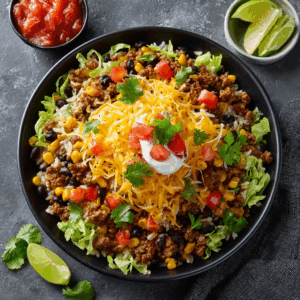 Read more about the article The Ultimate Taco Rice Bowl: Your New Go-To for Flavorful, Easy Meals