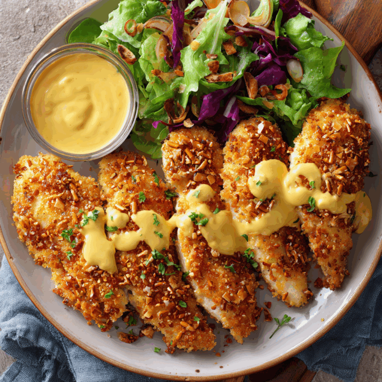 Pretzel Chicken with Mustard-Cheddar Sauce: An Amazing Ultimate Recipe for the Ages