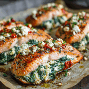 Read more about the article Stuffed Salmon With Spinach & Feta (30 Minutes!): Your New Go-To Impressive & Easy Dinner