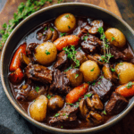 The Easiest Slow Cooker Beef Bourguignon
