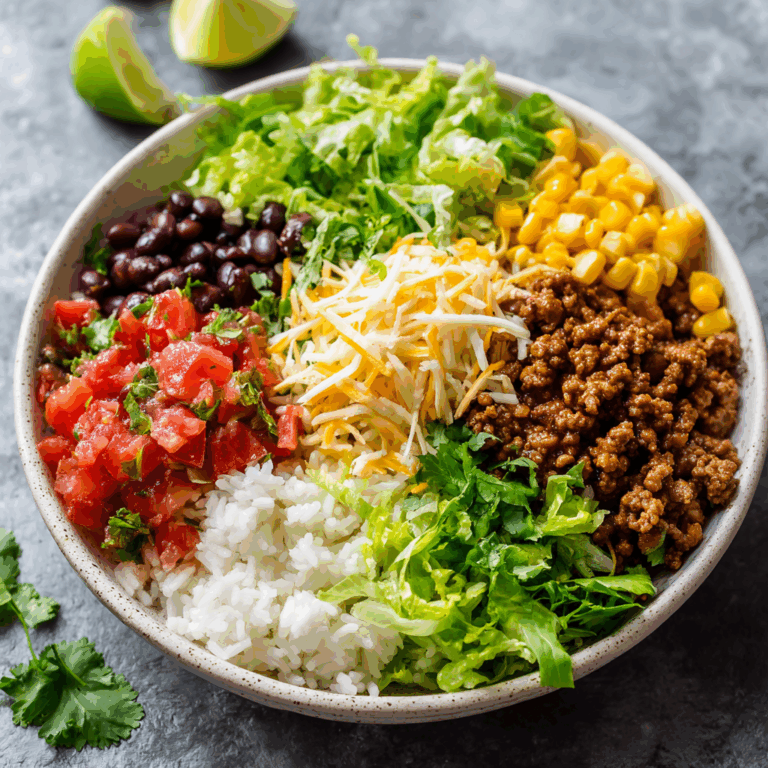 The Ultimate Taco Rice Bowl: Your New Go-To for Flavorful, Easy Meals