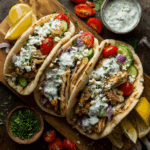 A Culinary Odyssey: Crafting the Perfect Mediterranean Chicken Gyros with Creamy Feta Tzatziki