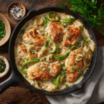 Creamy Pepperoncini Chicken Skillet