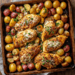 Garlic Parmesan Chicken and Potatoes | One-Pan Wonder!