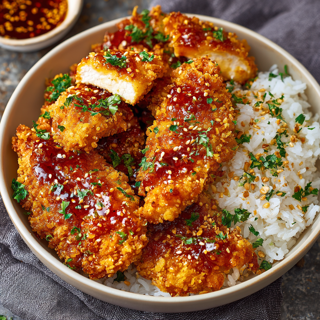 Baked Crunchy Hot Honey Chicken Recipe (So Crispy!)