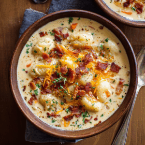 Read more about the article Bacon Cheddar Gnocchi Soup – A Rich and Creamy Comfort Meal for the Soul