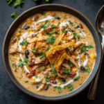 Creamy Chicken Tortilla Soup (Crock Pot)
