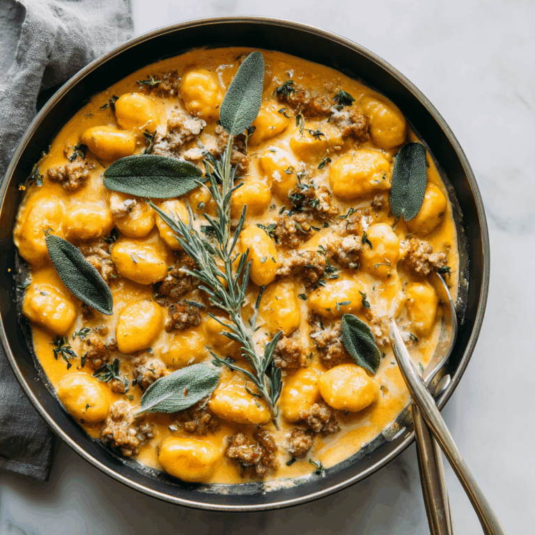 The Ultimate Autumn Comfort: A Deep Dive into Creamy Butternut Squash Gnocchi with Sausage, Thyme, and Sage