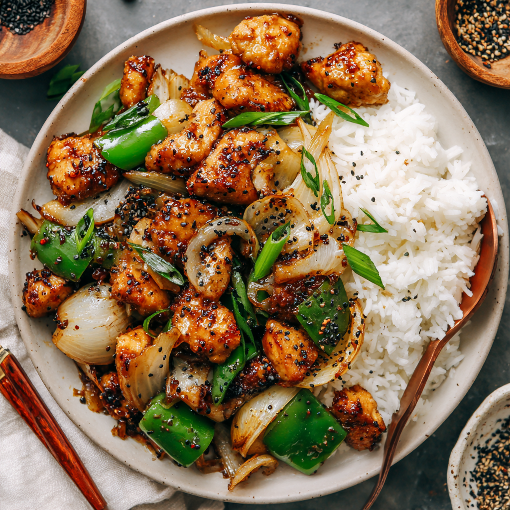 Easy Black Pepper Chicken (Ready in 25 Minutes!)