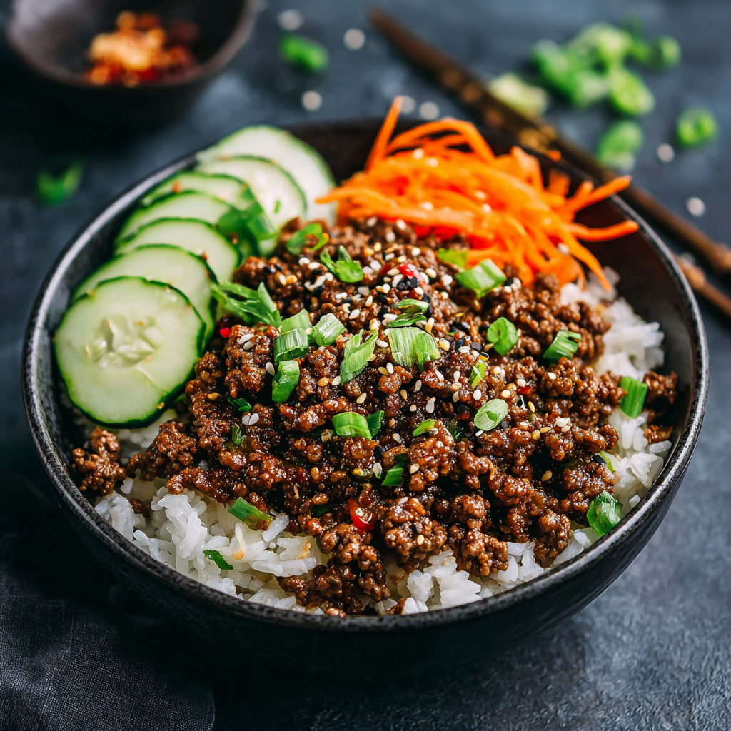 Quick & Easy Korean Ground Beef Bowl – Better Than Takeout!