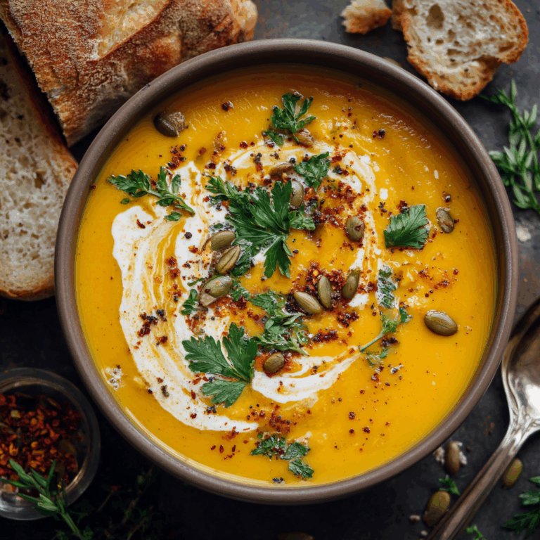 The Ultimate Guide to 1. Creamy & Comforting Butternut Squash Soup: An Autumnal Embrace in a Bowl