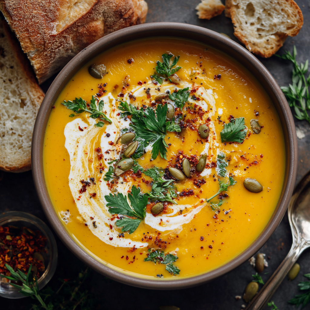 The Ultimate Guide to 1. Creamy & Comforting Butternut Squash Soup: An Autumnal Embrace in a Bowl