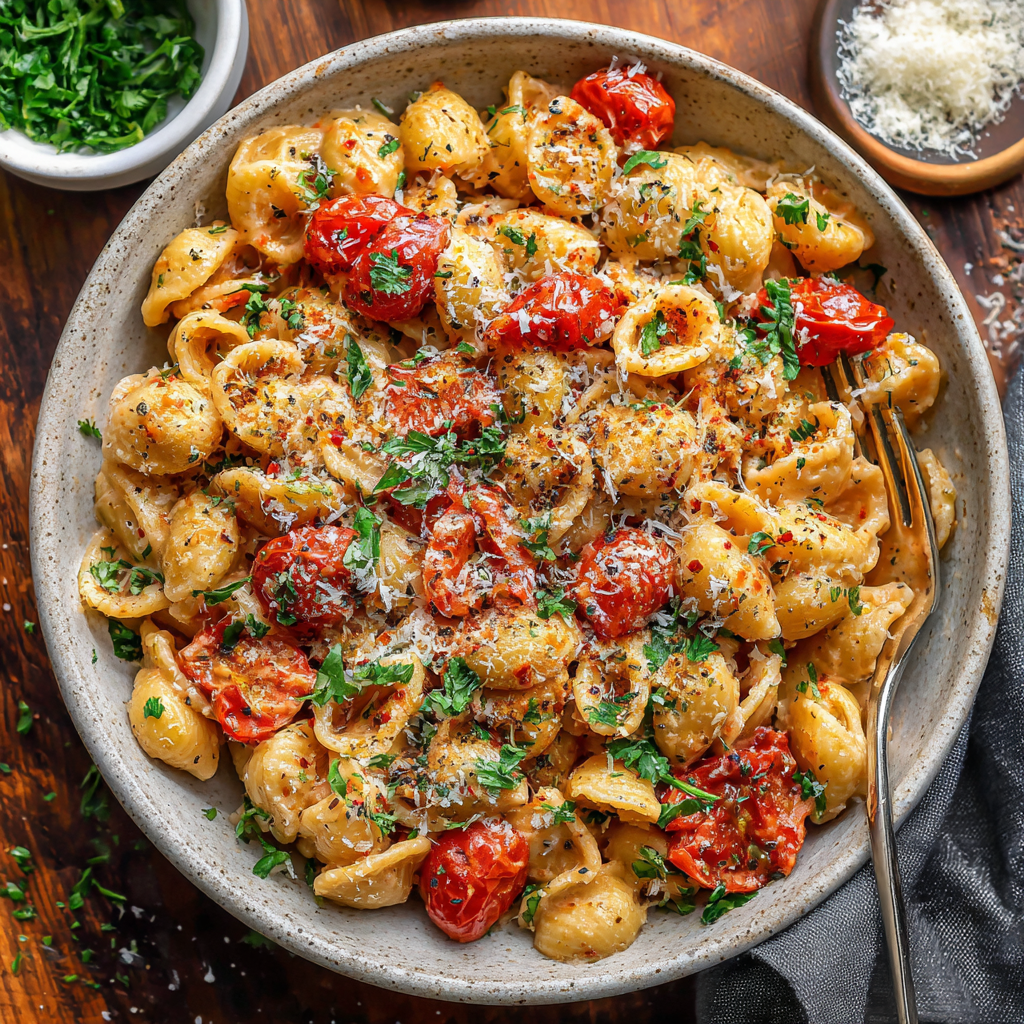 Creamy Tomato Garlic Pasta Recipe (Ready in 35 Minutes!)