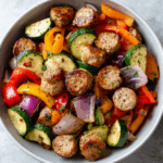 Your New Go-To Meal: 10 Minute Air Fryer Chicken Sausage and Veggies