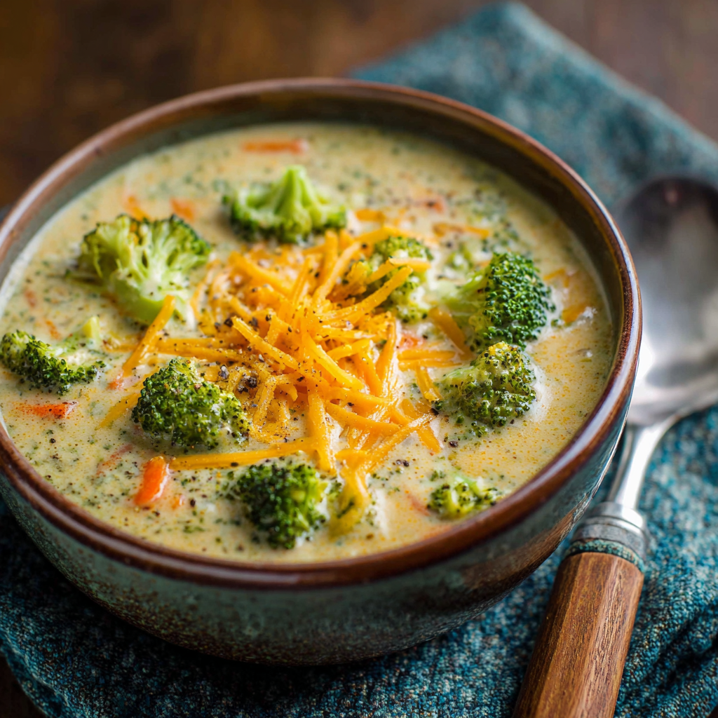 The Ultimate High Protein Broccoli Cheddar Soup: Secretly Healthy Comfort in a Bowl