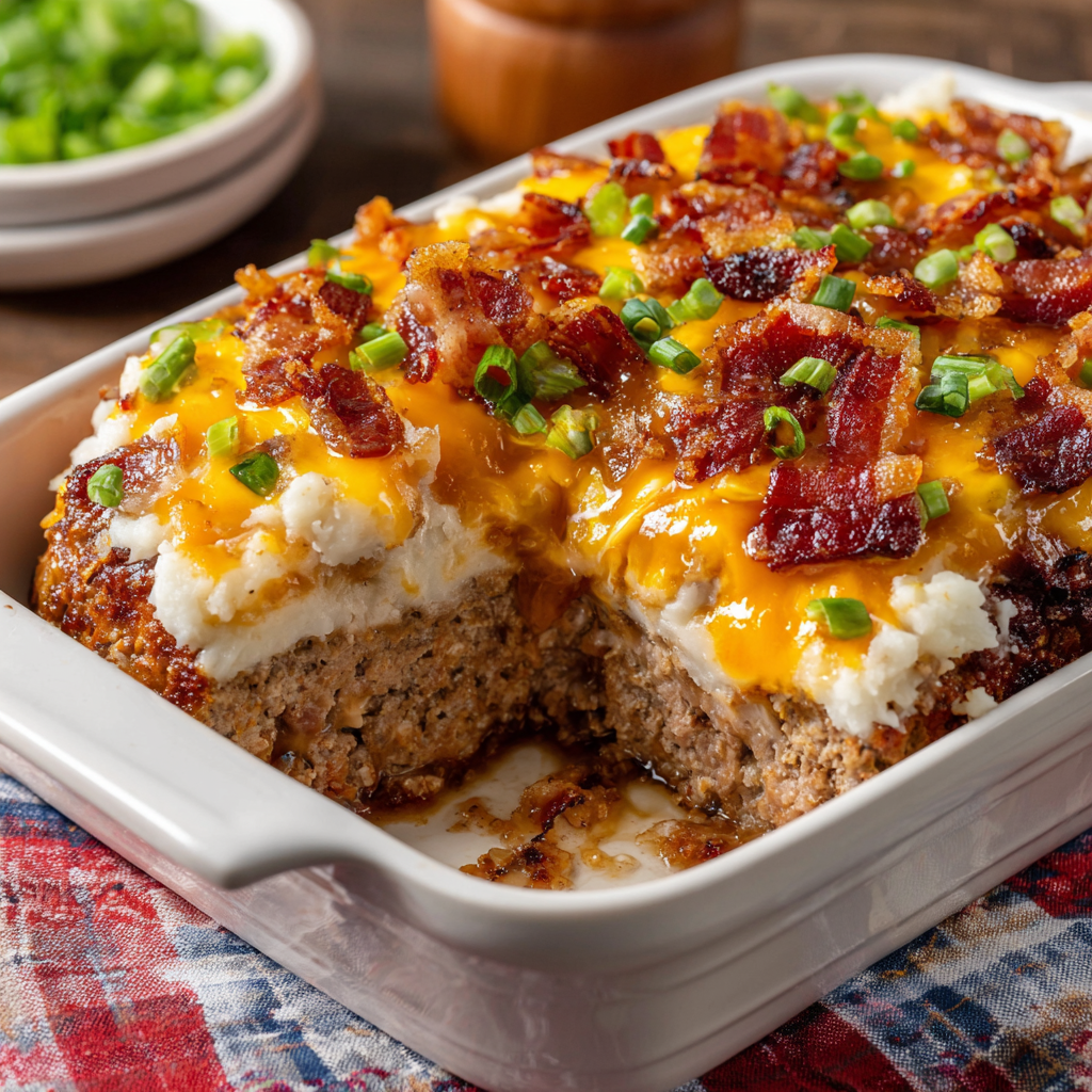 Your New Family Favorite: The Ultimate Cheesy Loaded Meatloaf Casserole