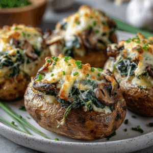 Read more about the article Creamy Spinach and Mushroom Stuffed Potatoe: The Ultimate Comfort Food Recipe