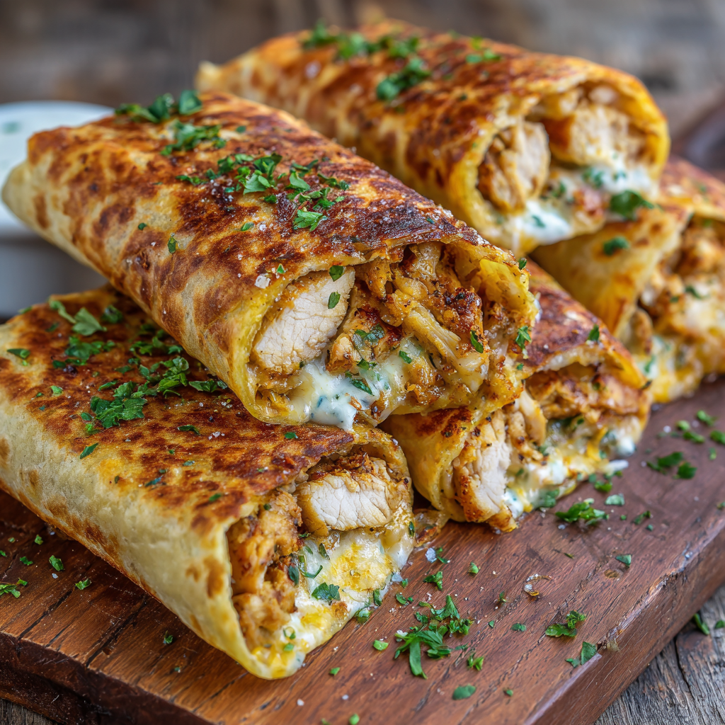 Your New Family Favorite: The Ultimate Cheesy Chicken Garlic Wraps Recipe