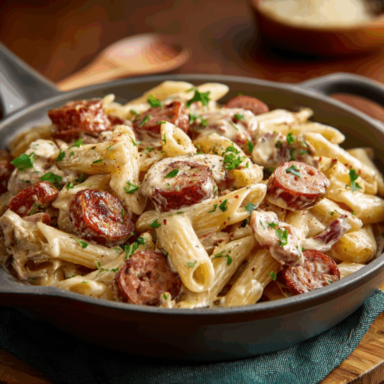 Creamy Smoked Sausage Pasta – A Rich & Flavorful Comfort Dish You'll Crave