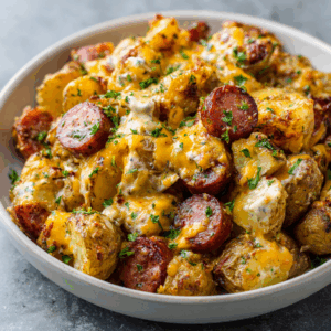 Read more about the article The Ultimate Comfort Food: Your New Favorite Cheesy Ranch Potatoes and Smoked Sausage Recipe
