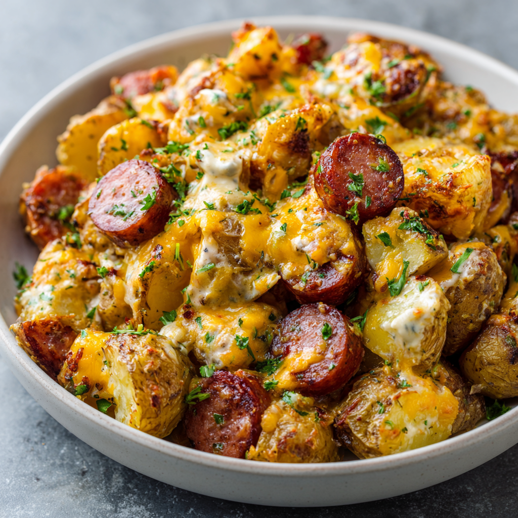 The Ultimate Comfort Food: Your New Favorite Cheesy Ranch Potatoes and Smoked Sausage Recipe