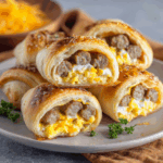 Sausage, Egg, and Cheese Breakfast Roll-Ups