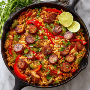 Read more about the article The Ultimate One-Pan Feast: Your Guide to the Perfect Cajun Sausage and Rice Skillet