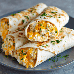 Read more about the article Your New Favorite Meal: The Ultimate Cheesy Garlic Chicken Wraps Guide
