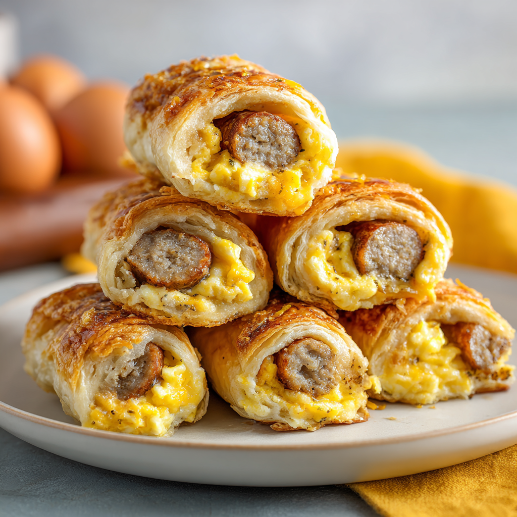 Sausage Egg Breakfast Roll-Ups – Quick & Easy Morning Treat!