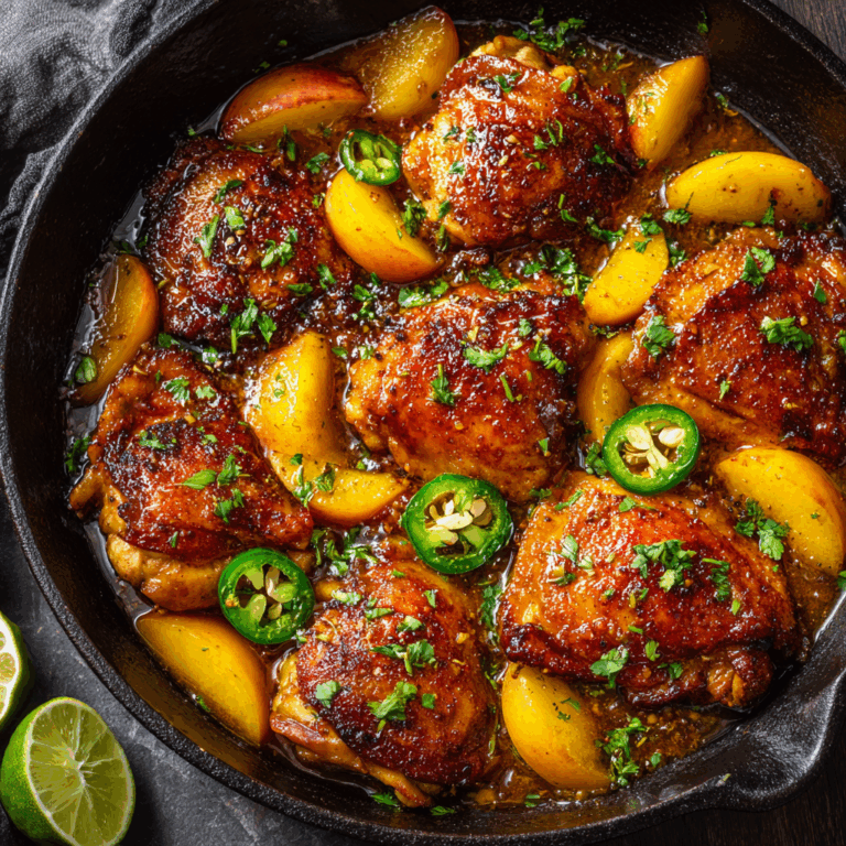 Jalapeno Peach Chicken: The Ultimate Sweet, Spicy, and Savory Weeknight Dinner
