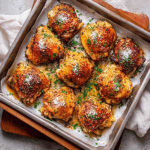Read more about the article Crispy, Juicy, & Effortless: Your Ultimate Guide to Perfect Oven Baked Chicken Thighs