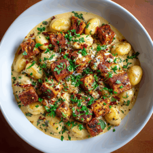 Read more about the article Marry Me Crispy Tofu with Gnocchi – Vegan & Dairy Free!