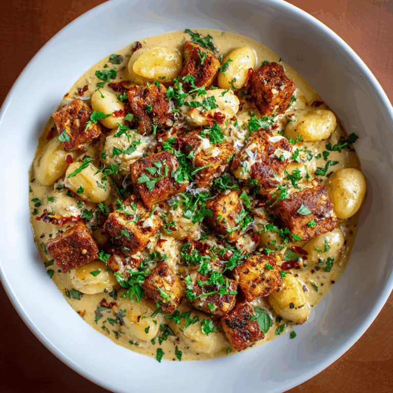 Marry Me Crispy Tofu with Gnocchi – Vegan & Dairy Free!