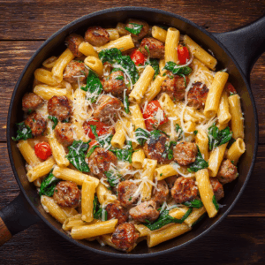 Read more about the article Your New Family Favorite: The Ultimate One Pot Cheesy Sausage Pasta