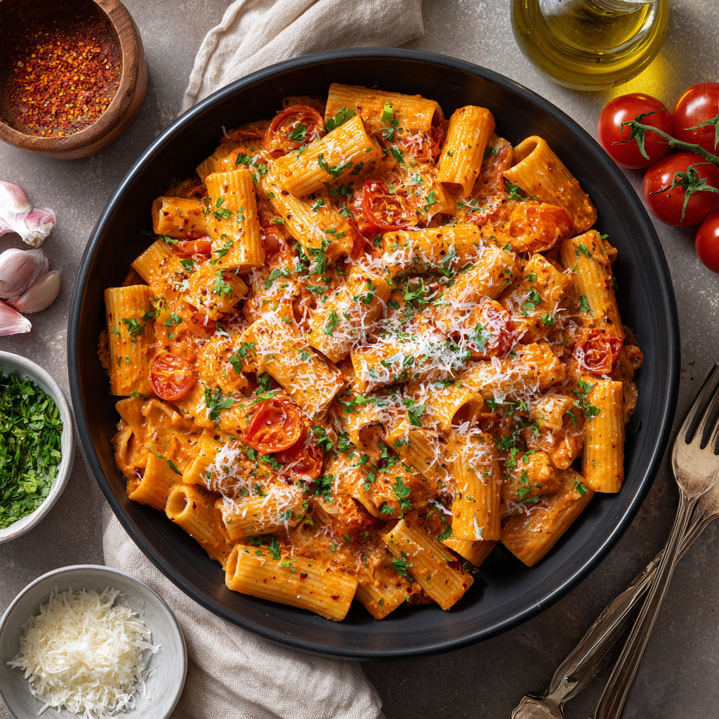 Unveiling the Ultimate Comfort Food: Your New Go-To Creamy Tomato Garlic Pasta Recipe