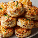 Savory Ham and Cheese Butter Biscuits: Fluffy Homemade Treat