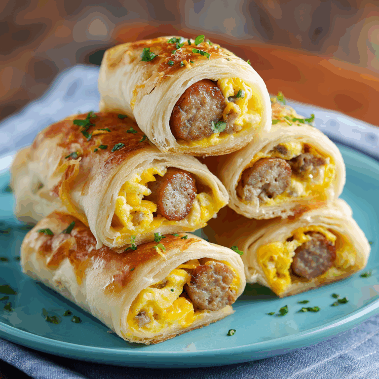 Sausage Egg Breakfast Roll-Ups – Quick & Easy Morning Treat!