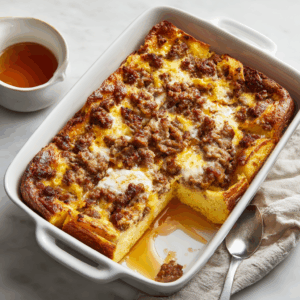 Read more about the article Pancake Sausage Casserole: The Ultimate Breakfast Comfort Food You Need to Try