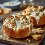The Ultimate Comfort Food: Chicken Alfredo Garlic Bread Bowls You Need to Make Tonight