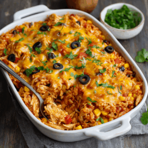 Read more about the article Your New Family Favorite: The Ultimate Chicken Enchilada Rice Casserole