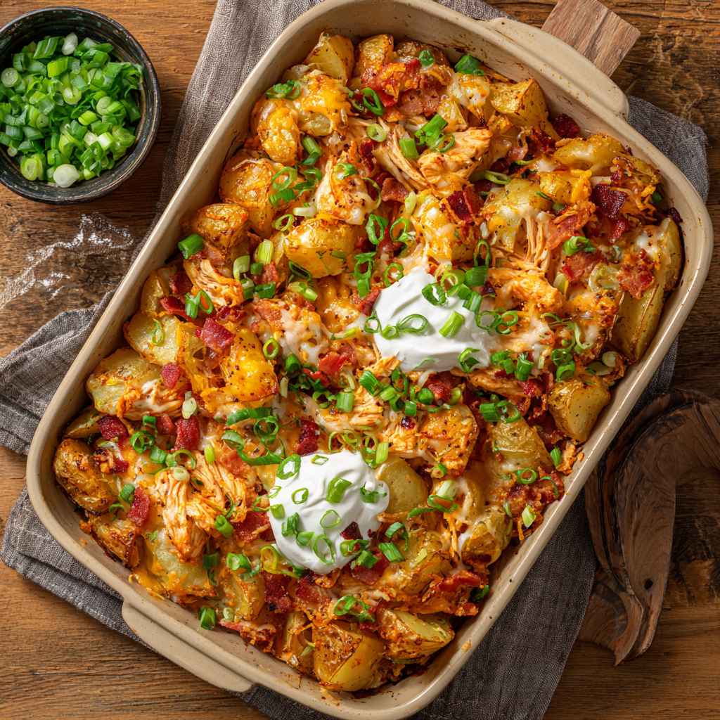 The Ultimate Comfort Food: Your New Favorite Buffalo Chicken Roasted Potato Bake