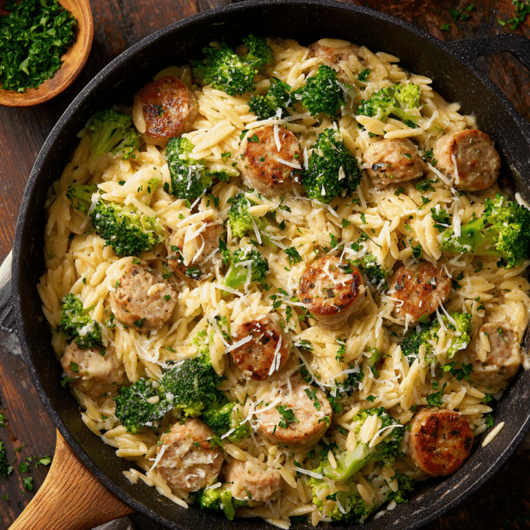 Chicken Sausage and Broccoli Orzo: A Delicious Recipe! Your New Weeknight Hero