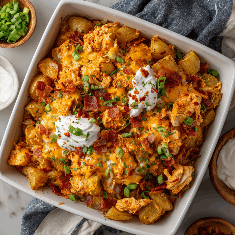 The Ultimate Comfort Food: Your New Favorite Buffalo Chicken Roasted Potato Bake