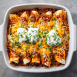5-Ingredient Beef Enchiladas (Easy, Cheesy Weeknight Dinner)