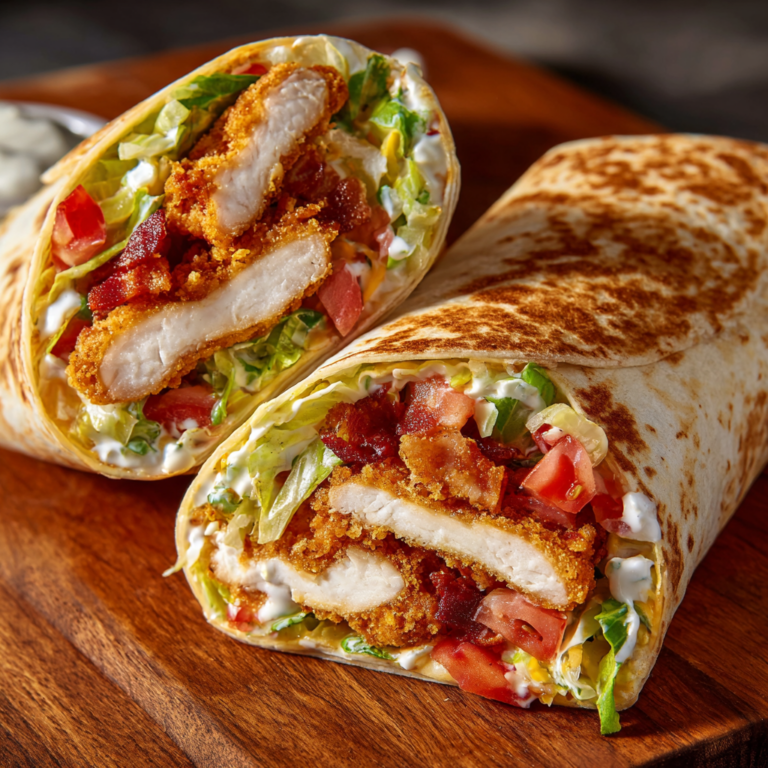 Crispy Chicken Bacon Ranch Wrap: The Ultimate Comfort Wrap You’ll Crave Again and Again