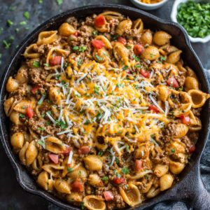 Read more about the article Cheesy Beef Taco Pasta (One-Pot, Family Favorite)