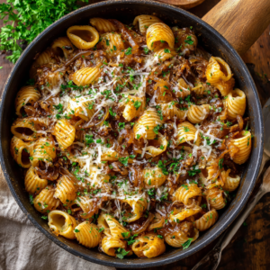 Read more about the article One Pot French Onion Pasta