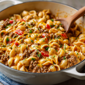 Read more about the article Cheesy Beef Taco Pasta Recipe