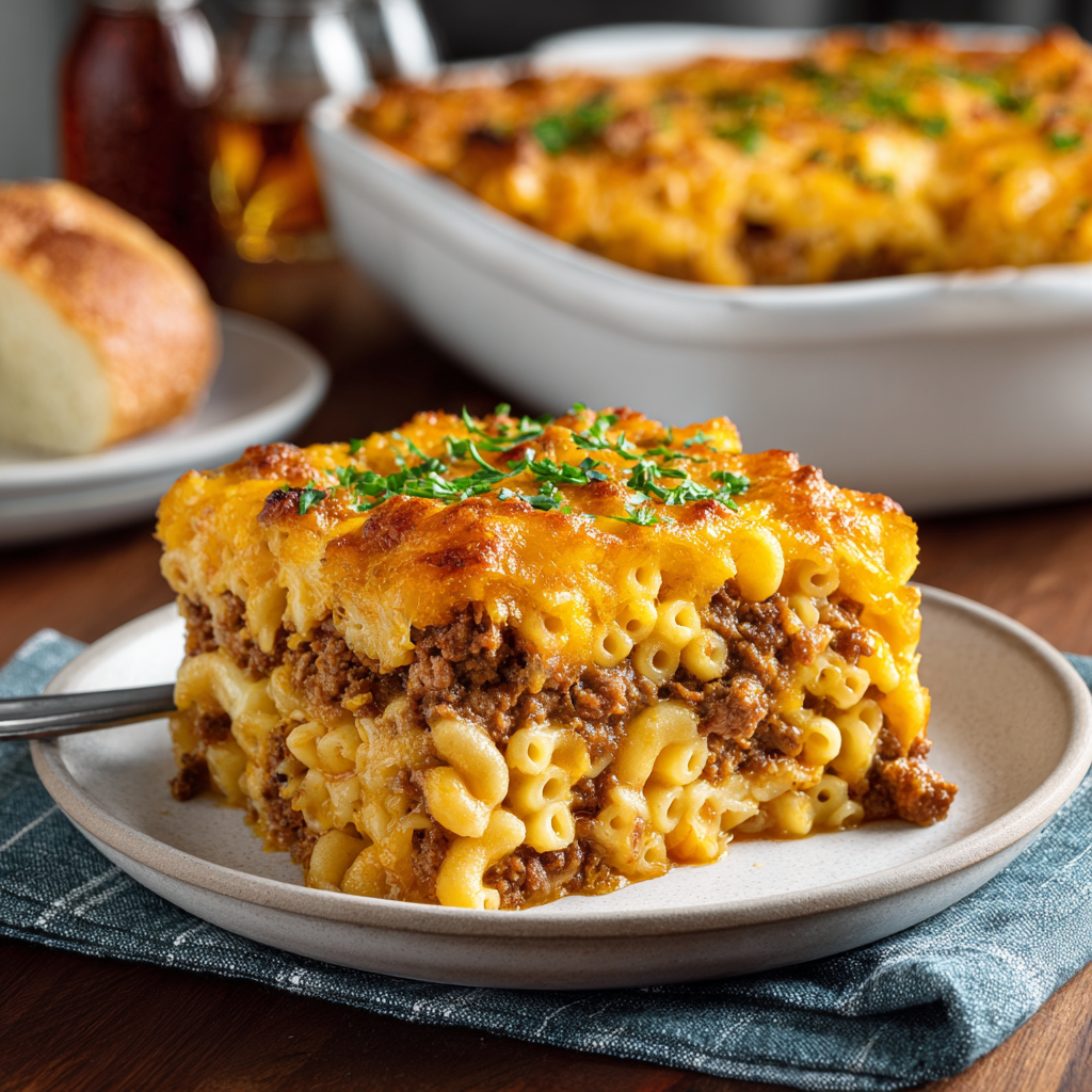 You are currently viewing Mac and Cheese Meatloaf Casserole