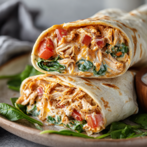 Read more about the article Cheesy Garlic Chicken Wraps